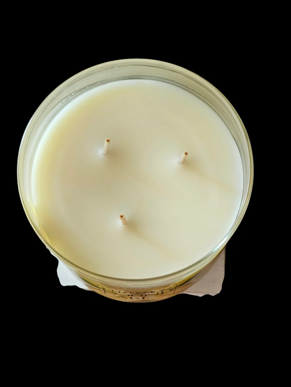 Bath & Body Works Iced Lemon Pound Cake Scented Candle - Pale Yellow & White